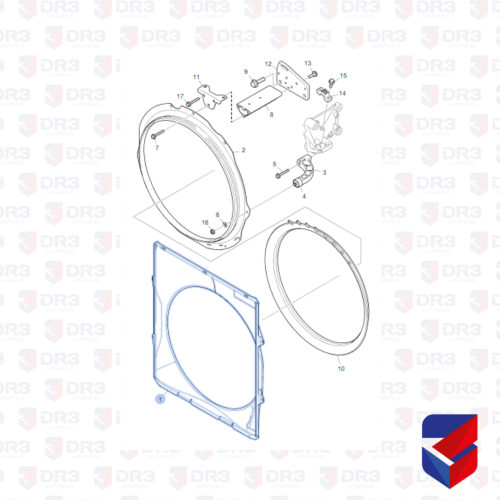 DEFLETOR VENTILADOR SCANIA G 360/400 EURO 5