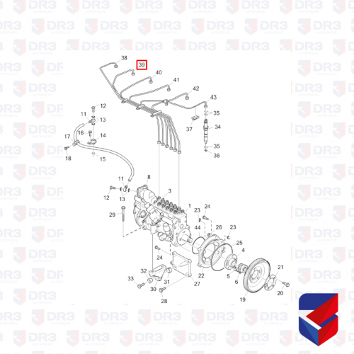 CANO INJETOR SCANIA 124 CILINDRO 2