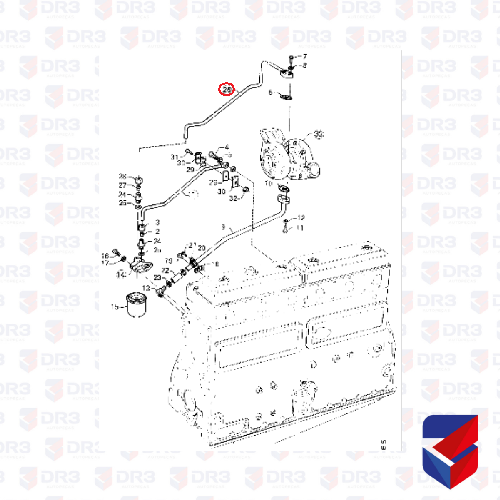 CANO LUBRIFICACAO TURBINA SCANIA 112 / 113